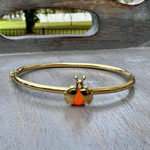 Kate Spade Gold ‘Unwanted Visitor’ Bangle Bracelet - Picture 5 of 12
